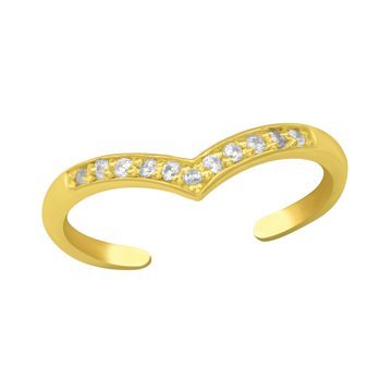 OLIVIE Stříbrný prsten na nohu GOLD 4010 Ag 925; ≤0,65 g.