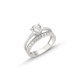OLIVIE Stříbrný prsten s kubickými zirkony 4045 Velikost prstenů: 5 1/4 (EU: 50) Ag 925; 2,8 g.
