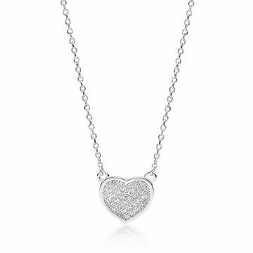 OLIVIE Stříbrný náhrdelník SRDÍČKO 4077 Ag 925; ≤2,1 g.