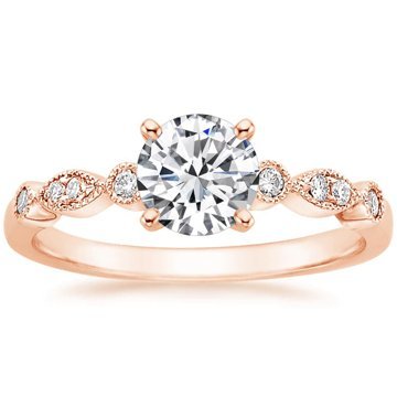 OLIVIE Stříbrný zásnubní prsten ROSE 4112 Velikost prstenů: 6 (EU: 51 - 53) Ag 925; ≤1,8 g.