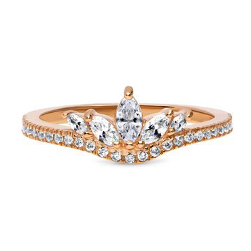 OLIVIE Stříbrný prsten ROSE 4118 Velikost prstenů: 10 (EU: 62 - 64) Ag 925; ≤1,7 g.