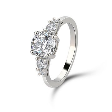 OLIVIE Stříbrný prsten VYZNÁNÍ LÁSKY 4234 Velikost prstenů: 6 (EU: 51 - 53) Ag 925; ≤2,6 g.