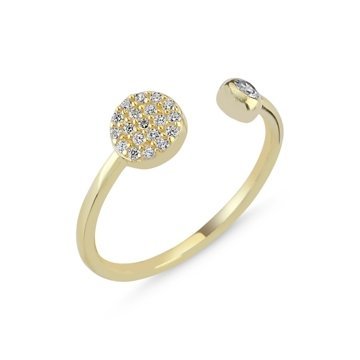 OLIVIE Stříbrný prsten GOLD - nastavitelná velikost 4294 Ag 925; ≤1,5 g.