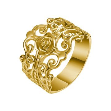 OLIVIE  FILIGRÁN stříbrný prsten 4300 Velikost prstenů: 11 (EU: 65-67), Barva: Zlatá Ag 925; ≤3,4 g.