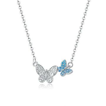 OLIVIE Stříbrný motýlí náhrdelník 4312 Ag 925; ≤2,4 g.