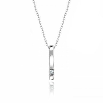 OLIVIE Stříbrný náhrdelník se Swarovski zirkonem 4353 Ag 925; ≤2,3 g.