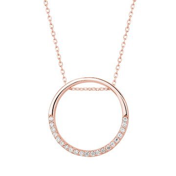 OLIVIE Stříbrný náhrdelník KRUH ROSE 4537 Ag 925; ≤3 g.