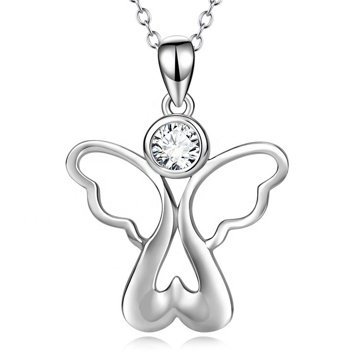 OLIVIE Stříbrný náhrdelník ANDĚL 4689 Ag 925; ≤3,7 g.