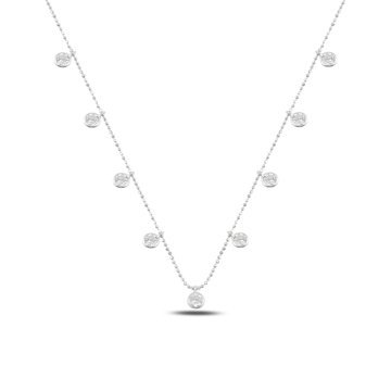 OLIVIE Stříbrný náhrdelník se zirkony 4782 Ag 925; ≤2,8 g.