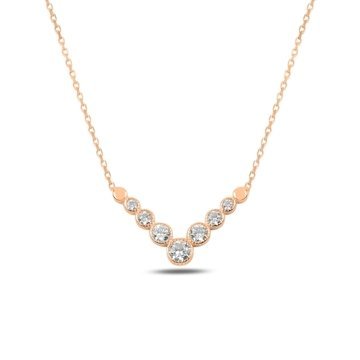 OLIVIE Stříbrný náhrdelník ROSE 4793 Ag 925; ≤2 g.