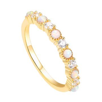 OLIVIE Luxusní stříbrný prsten GOLD 4824 Velikost prstenů: 6 (EU: 51-53) Ag 925; ≤1,3 g.