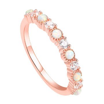 OLIVIE Luxusní stříbrný prsten ROSE 4826 Velikost prstenů: 6 (EU: 51-53) Ag 925; ≤1,3 g.