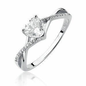 OLIVIE Stříbrný prsten SRDCE 4933 Velikost prstenů: 10 (EU: 62-64) Ag 925; ≤1,6 g.
