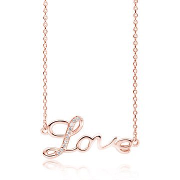 OLIVIE Stříbrný náhrdelník LOVE ROSE 4935 Ag 925; ≤2,2 g.