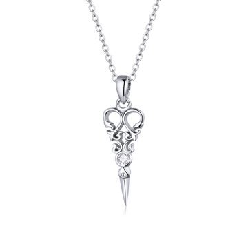 OLIVIE Stříbrný náhrdelník NŮŽKY 5011 Ag 925; ≤2,4 g.