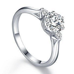 OLIVIE Zásnubní stříbrný prsten BEVERLY 5081 Velikost prstenů: 10 (EU: 62-64) Ag 925; ≤2 g.
