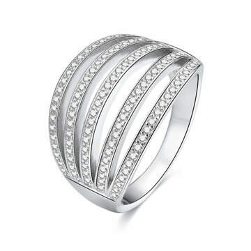 OLIVIE Stříbrný široký prsten 5140 Velikost prstenů: 7 (EU: 54-56) Ag 925; ≤4,5 g.