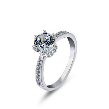 OLIVIE Stříbrný zásnubní prsten PRINCESS 5359 Velikost prstenů: 10 (EU: 62-64) Ag 925; ≤2,5 g.