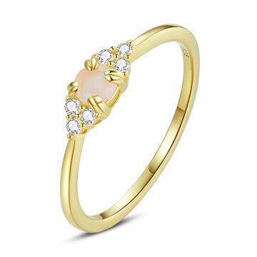 OLIVIE Stříbrný prstýnek GOLD 5366 Velikost prstenů: 6 (EU: 51-53) Ag 925; ≤1 g.