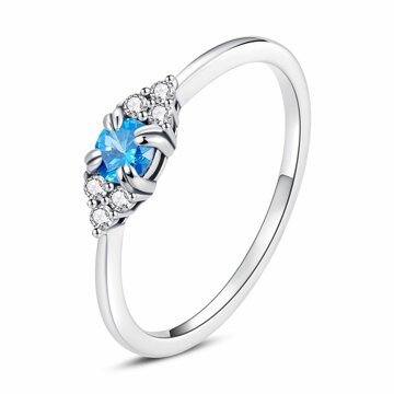 OLIVIE Stříbrný prstýnek BLUE 5369 Velikost prstenů: 8 (EU: 57-58) Ag 925; ≤1,1 g.
