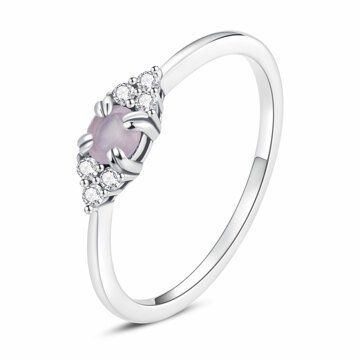 OLIVIE Stříbrný prstýnek PINK 5370 Velikost prstenů: 6 (EU: 51-53) Ag 925; ≤1,1 g.