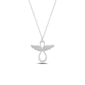 OLIVIE Stříbrný náhrdelník ANDĚL 5533 Ag 925; ≤1,9 g.