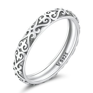OLIVIE Stříbrný prsten VINTAGE 5573 Velikost prstenů: 6 (EU: 51-53) Ag 925; ≤1,7 g.