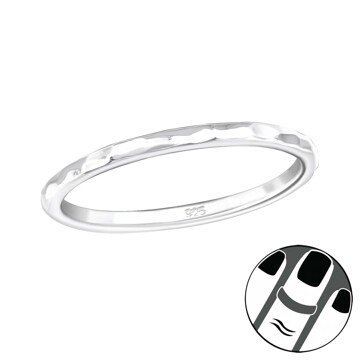 OLIVIE Stříbrný midi prsten 5779 Ag 925; ≤0,6 g.