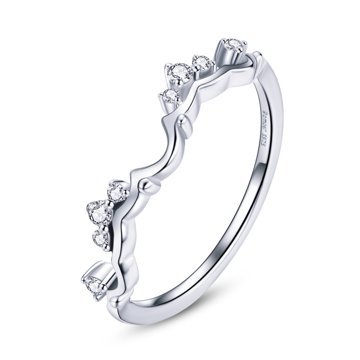 OLIVIE Stříbrný prsten DIADÉM 5836 Velikost prstenů: 6 (EU: 51-53) Ag 925; ≤0,9 g.