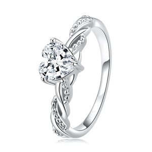 OLIVIE Stříbrný prsten ROMANTIC 7004 Velikost prstenů: 6 (EU: 51-53) Ag 925; ≤1,9 g.