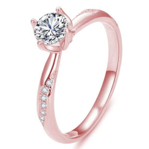 OLIVIE Stříbrný zásnubní prsten MAGIC ROSE 7169 Velikost prstenů: 7 (EU: 54-56) Ag 925; ≤2 g.