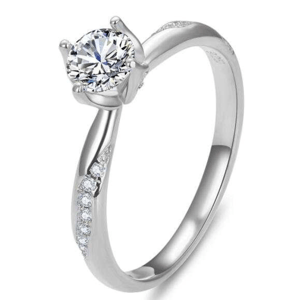 OLIVIE Stříbrný zásnubní prsten MAGIC 7170 Velikost prstenů: 7 (EU: 54-56) Ag 925; ≤2 g.