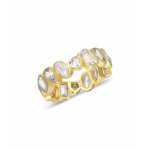 OLIVIE Stříbrný prsten GOLD 7225 Velikost prstenů: 6 (EU: 51-53) Ag 925; ≤3,3 g.