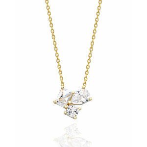 OLIVIE Stříbrný náhrdelník GLORIA GOLD 7229 Ag 925; ≤2,4 g.