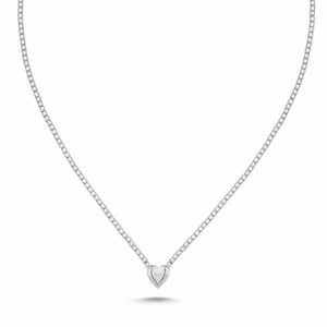 OLIVIE Stříbrný luxusní náhrdelník SRDCE 7240 Ag 925; ≤8,5 g.