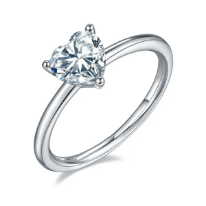 OLIVIE Stříbrný prsten SRDÍČKO 7402 Velikost prstenů: 6 (EU: 51-53) Ag 925; ≤0,8 g.