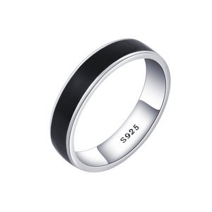 OLIVIE Pánský stříbrný prsten ENAMEL 7454 Velikost prstenů: 13 (EU: 71) Ag 925; ≤2,3 g.