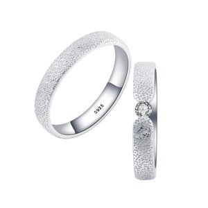 OLIVIE Snubní stříbrný prsten DUO 7476 Velikost prstenů: 10 (EU: 62-64), Pohlaví: Pánské Ag 925; ≤2,5 g.