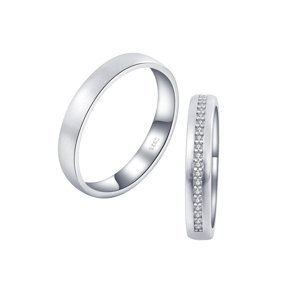 OLIVIE Snubní stříbrný prsten MATE 7481 Velikost prstenů: 5 (EU: 49-50), Pohlaví: Dámské Ag 925; ≤2,5 g.