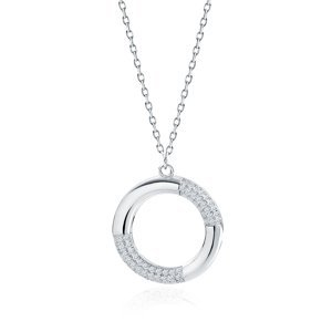 OLIVIE Stříbrný náhrdelník KRUH 7511 Ag 925; ≤2,7 g.