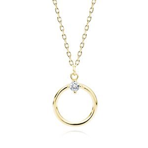 OLIVIE Stříbrný náhrdelník KRUH 7517 Ag 925; ≤2 g.