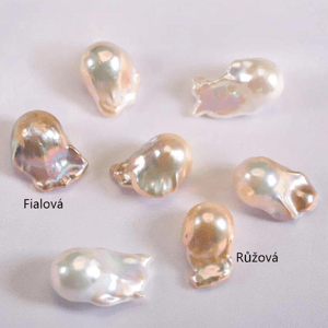 OLIVIE Perlové náušnice BAROKO 7595 Barva: Růžová Ag 925; ≤9,4 g.