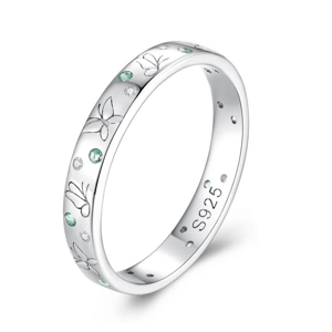 OLIVIE Stříbrný prsten MOTÝLÍ LOUKA 7651 Velikost prstenů: 6 (EU: 51-53) Ag 925; ≤1,5 g.