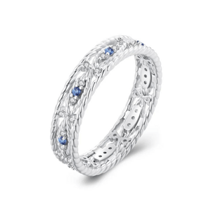 OLIVIE Stříbrný prsten MODRÉ OKO 7747 Velikost prstenů: 6 (EU: 51-53) Ag 925; ≤1,6 g.