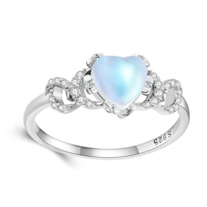 OLIVIE Stříbrný prsten MĚSÍČNÍ KÁMEN 7872 Velikost prstenů: 4 (EU: 47-48) Ag 925; ≤1,4 g.