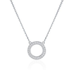 OLIVIE Stříbrný náhrdelník KRUH 8060 Ag 925; ≤2,7 g.