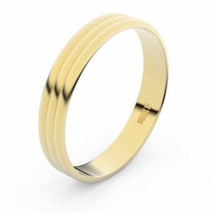 Zlatý snubní prsten FMR 4K37 ze žlutého zlata