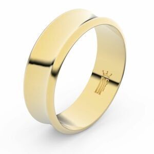 Zlatý snubní prsten FMR 5B70 ze žlutého zlata, bez kamene