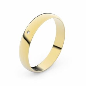 Zlatý snubní prsten FMR 4C35 ze žlutého zlata, S2 46