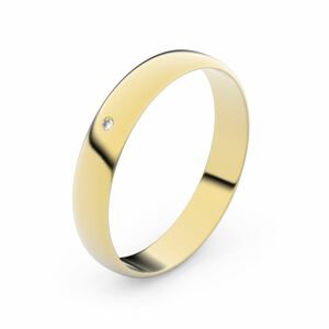 Zlatý snubní prsten FMR 4C35 ze žlutého zlata, S2 54